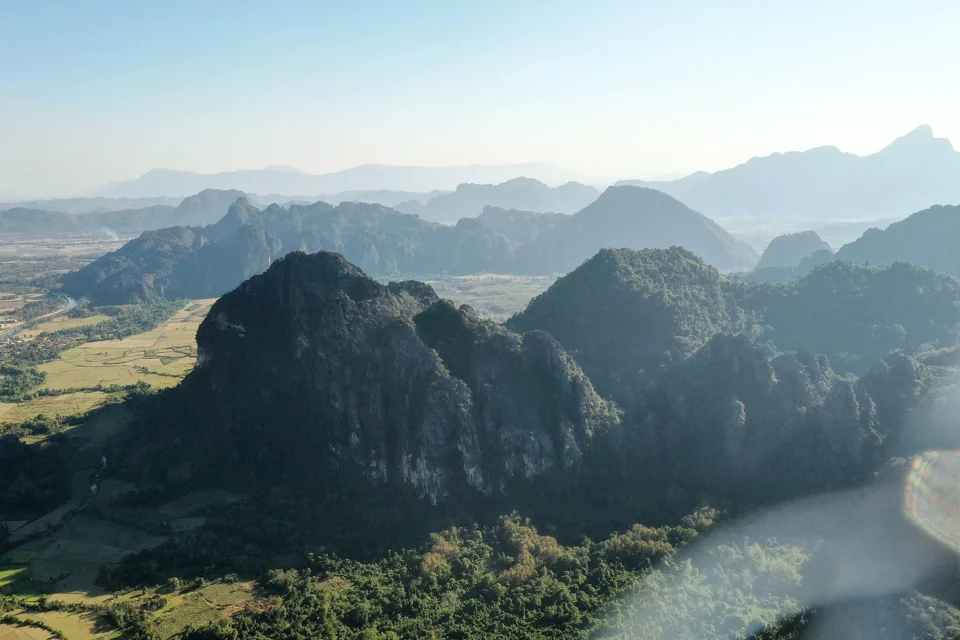 Layers of rugged mountains fading into the distance